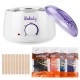 Wax Warmer Hair Removal Kit, Wolady Electric Professional Wax Heater with 4 Different Hard Wax Beans and 10 Wax Applicator Sticks, Suitable for All Wax Types